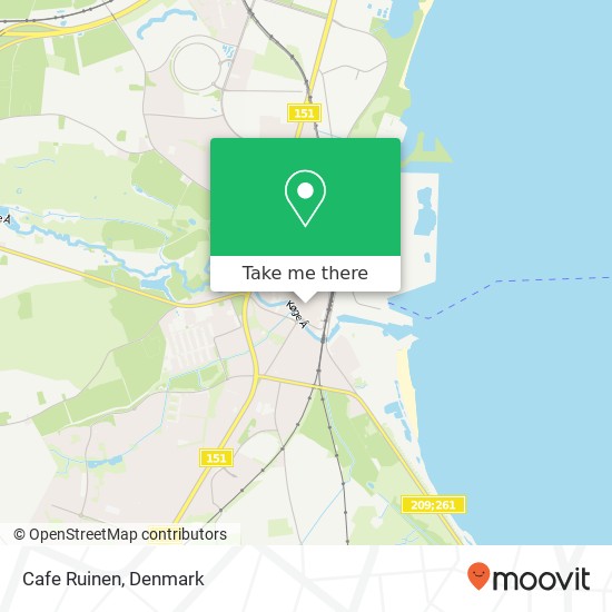 Cafe Ruinen, Brogade 7 4600 Køge map
