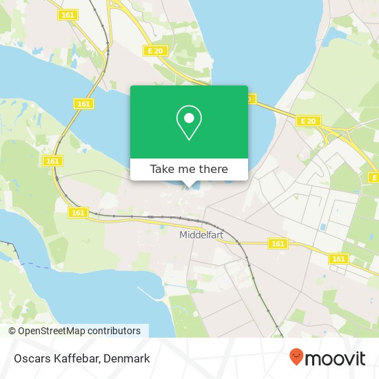 Oscars Kaffebar, Havnegade 8B 5500 Middelfart map