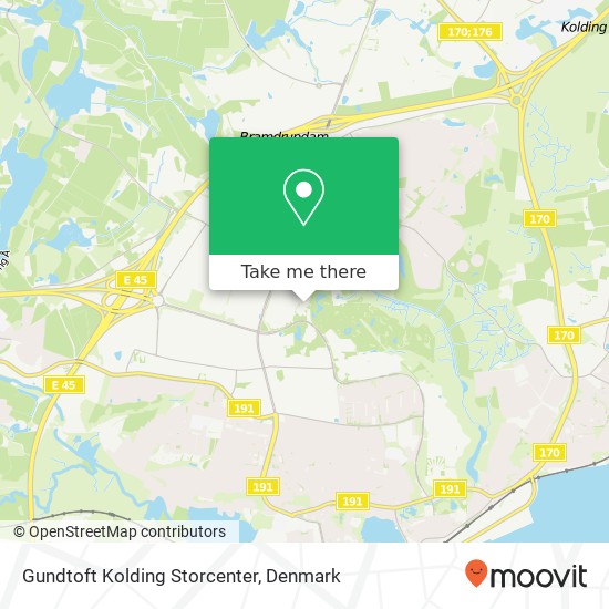 Gundtoft Kolding Storcenter, Skovvangen 42 6000 Kolding map