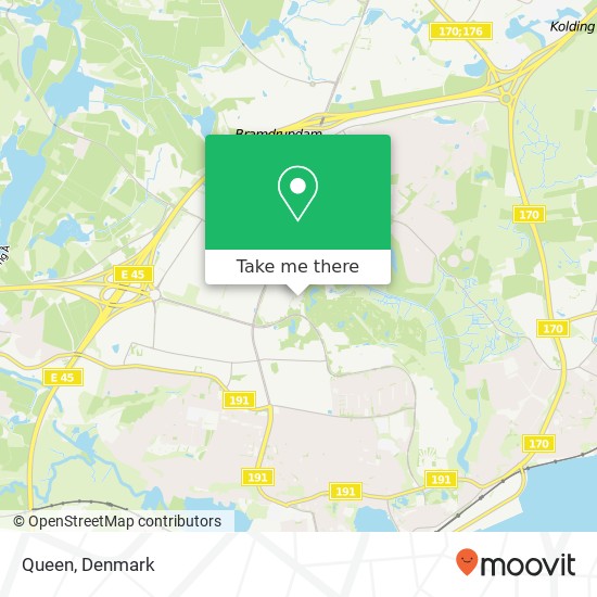 Queen, Skovvangen 42 6000 Kolding map