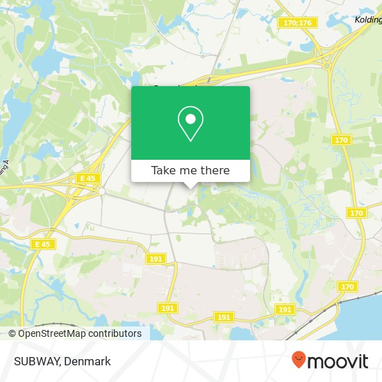 SUBWAY, Skovvangen 42 6000 Kolding map