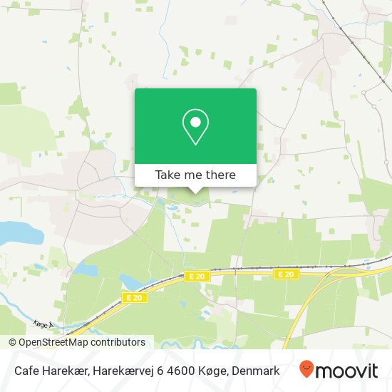 Cafe Harekær, Harekærvej 6 4600 Køge map