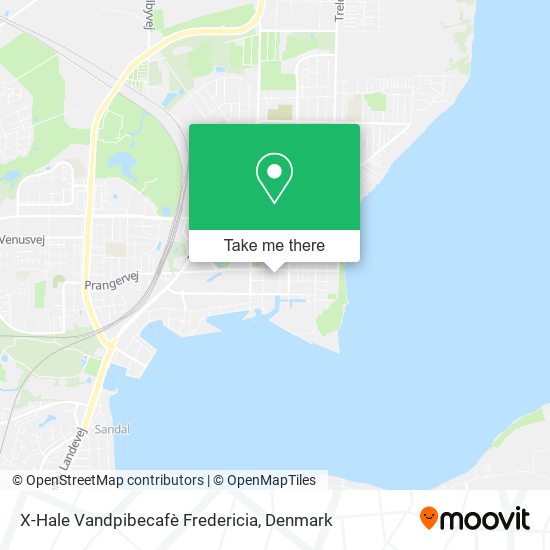 X-Hale Vandpibecafè Fredericia map