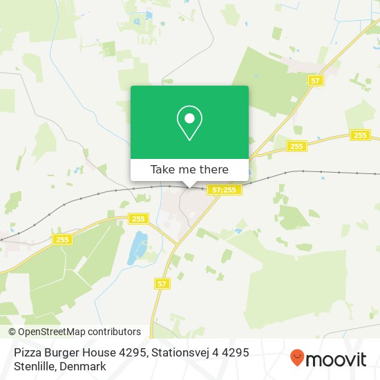 Pizza Burger House 4295, Stationsvej 4 4295 Stenlille map