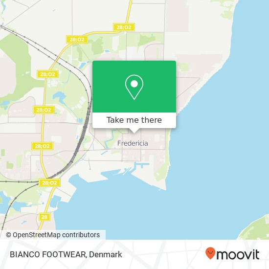 BIANCO FOOTWEAR, Gothersgade 1 7000 Fredericia map