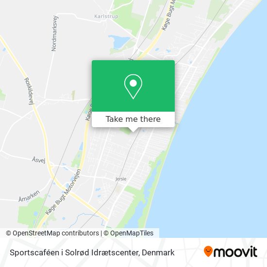 Sportscaféen i Solrød Idrætscenter map