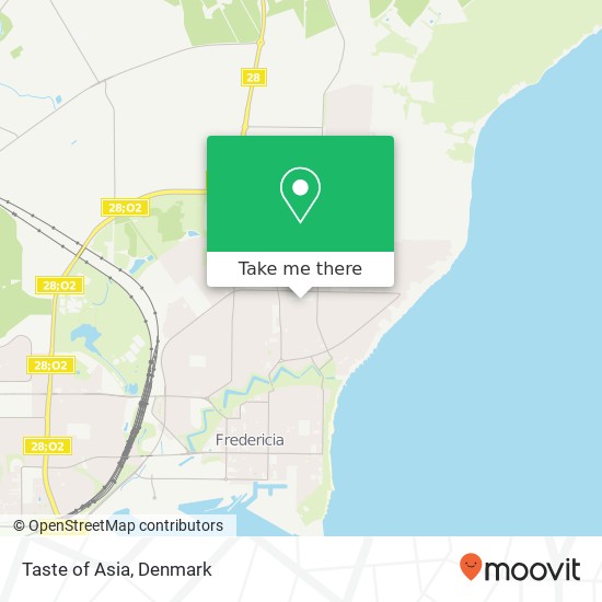 Taste of Asia, Havepladsvej 154 7000 Fredericia map