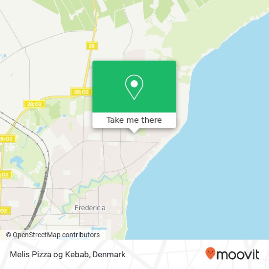 Melis Pizza og Kebab, Skansevej 50 7000 Fredericia map