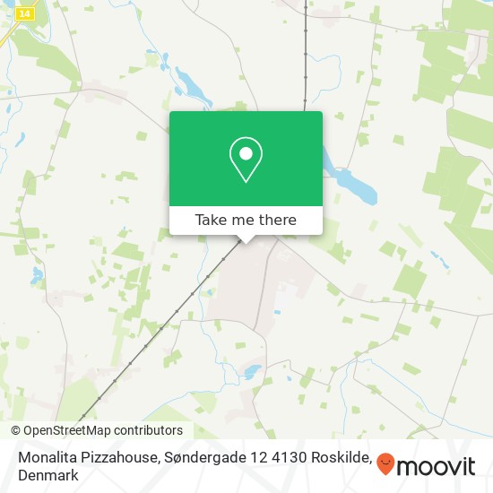 Monalita Pizzahouse, Søndergade 12 4130 Roskilde map