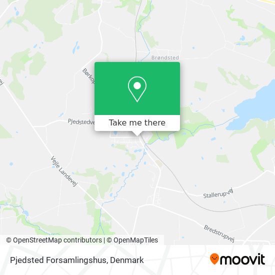 Pjedsted Forsamlingshus map