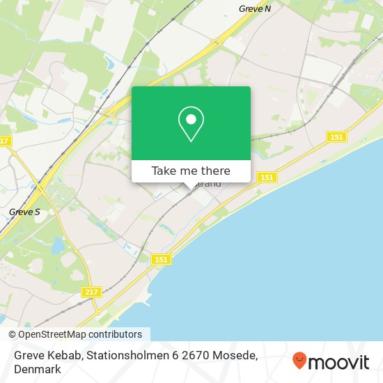 Greve Kebab, Stationsholmen 6 2670 Mosede map