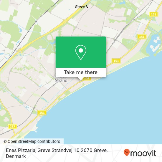 Enes Pizzaria, Greve Strandvej 10 2670 Greve map