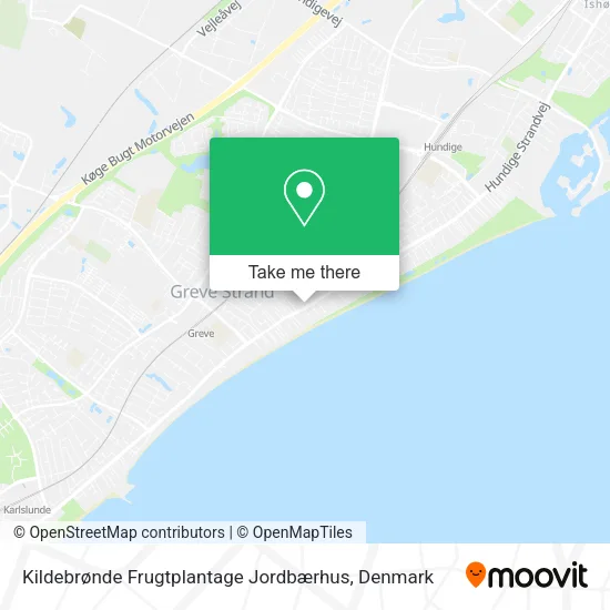 Kildebrønde Frugtplantage Jordbærhus map