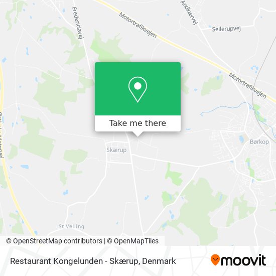 Restaurant Kongelunden - Skærup map
