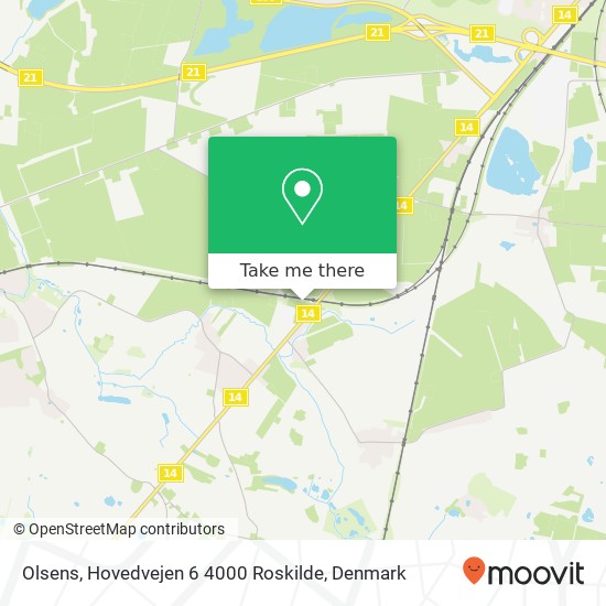 Olsens, Hovedvejen 6 4000 Roskilde map
