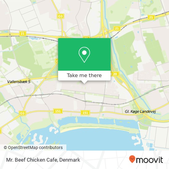 Mr. Beef Chicken Cafe, Englunden 20 2660 Brøndby map