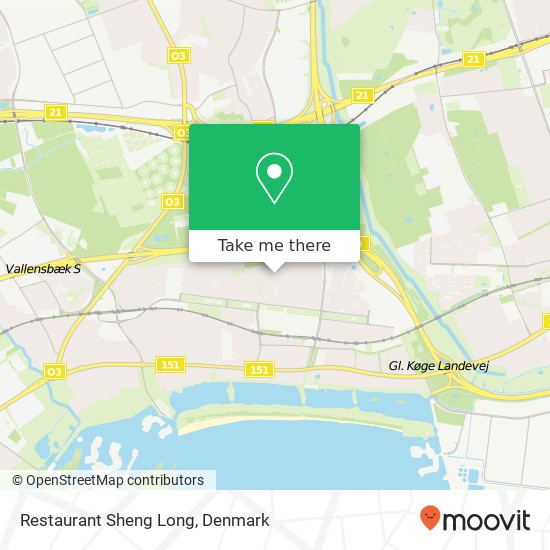 Restaurant Sheng Long, Agerlunden 27 2660 Brøndby map