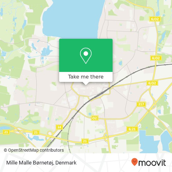 Mille Malle Børnetøj, Skomagergade 1 4000 Roskilde map