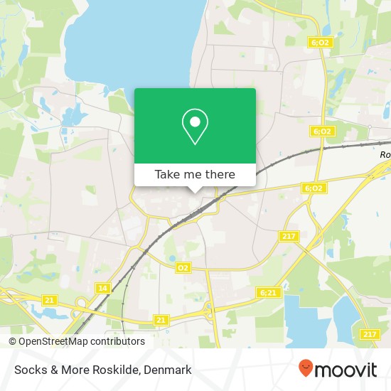 Socks & More Roskilde, Algade 38 4000 Roskilde map