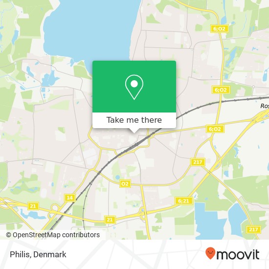 Philis, Algade 42 4000 Roskilde map