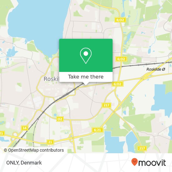 ONLY, Københavnsvej 29 4000 Roskilde map