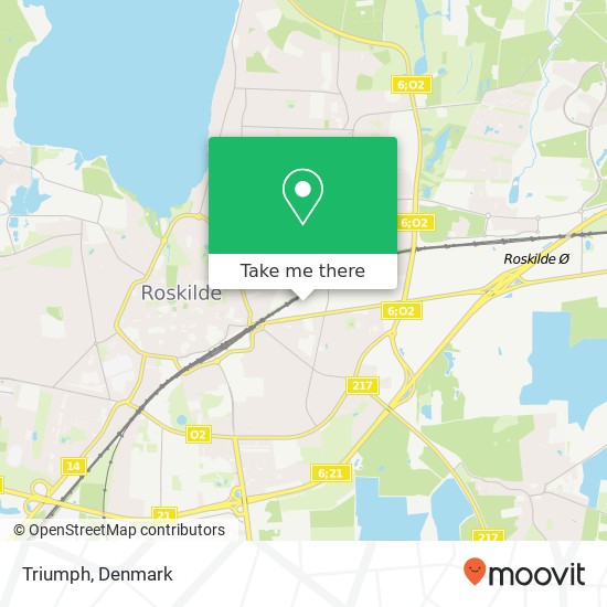 Triumph, Ro's Torv 1 4000 Roskilde map
