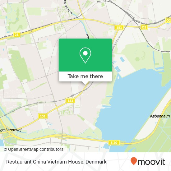 Restaurant China Vietnam House, Gammel Køge Landevej 312 2650 Hvidovre map