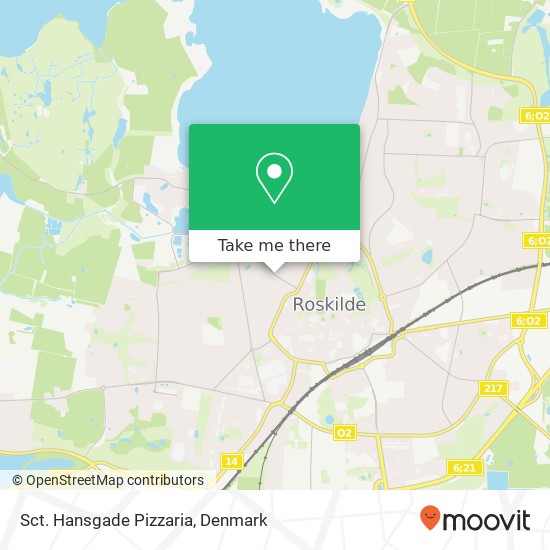 Sct. Hansgade Pizzaria, Sankt Hans Gade 22 4000 Roskilde map