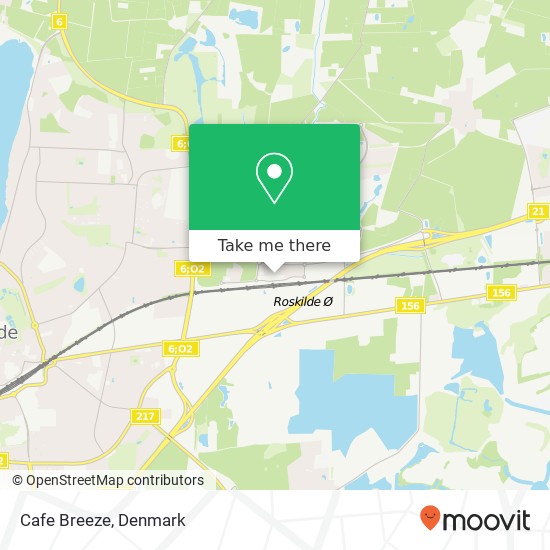 Cafe Breeze, Trekroner Centervej 63 4000 Roskilde map