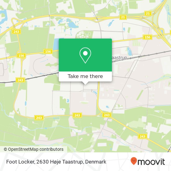 Foot Locker, 2630 Høje Taastrup map