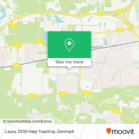 Laura, 2630 Høje Taastrup map