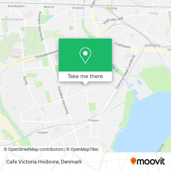Cafe Victoria Hvidovre map