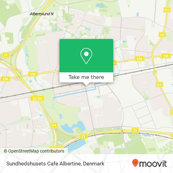 Sundhedshusets Cafe Albertine, Skolegangen 1 2620 Albertslund map
