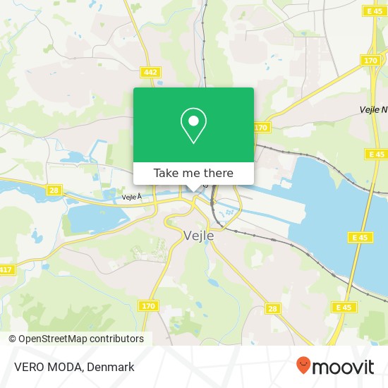 VERO MODA, Søndertorv 2 7100 Vejle map