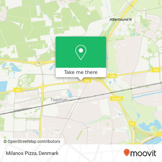 Milanos Pizza, Roskildevej 334 2630 Taastrup map