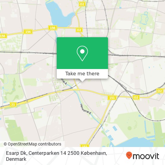 Esarp Dk, Centerparken 14 2500 København map
