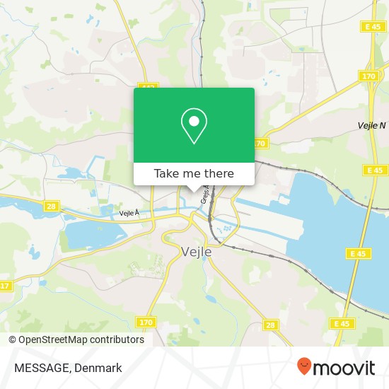 MESSAGE, Søndergade 4 7100 Vejle map