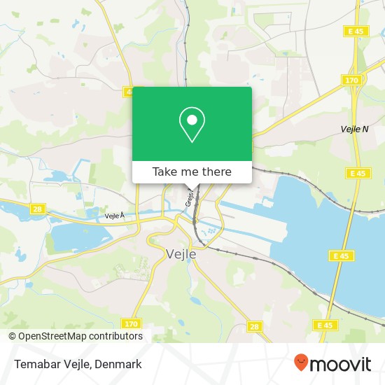 Temabar Vejle map