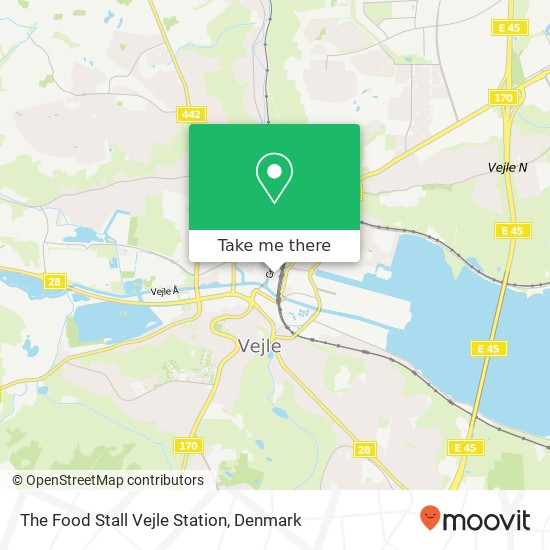 The Food Stall Vejle Station, Banegårdspladsen 7100 Vejle map
