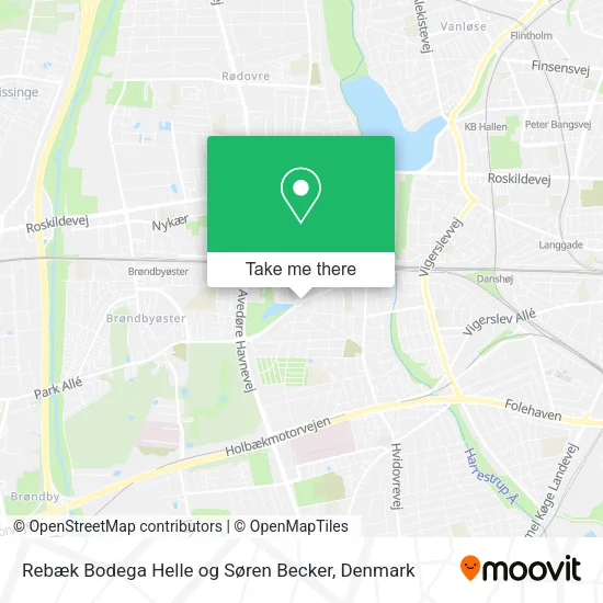 Rebæk Bodega Helle og Søren Becker map