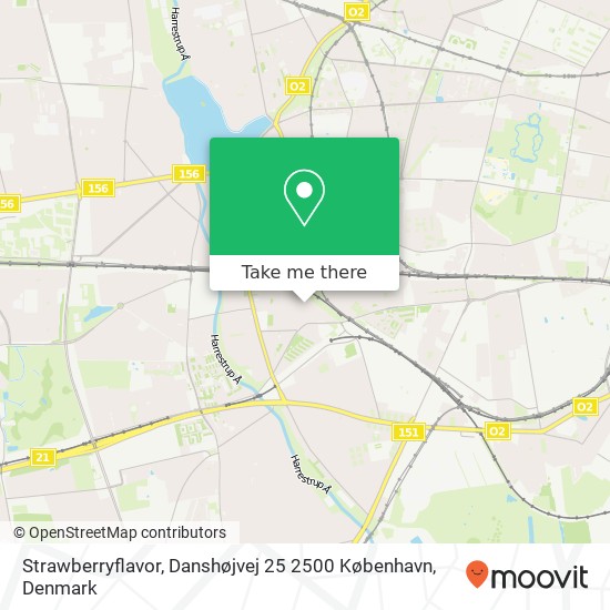 Strawberryflavor, Danshøjvej 25 2500 København map