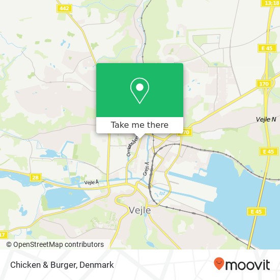 Chicken & Burger, Vedelsgade 99 7100 Vejle map
