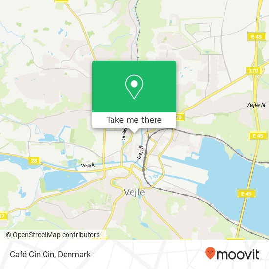 Café Cin Cin, Ved Anlæget 12 7100 Vejle map