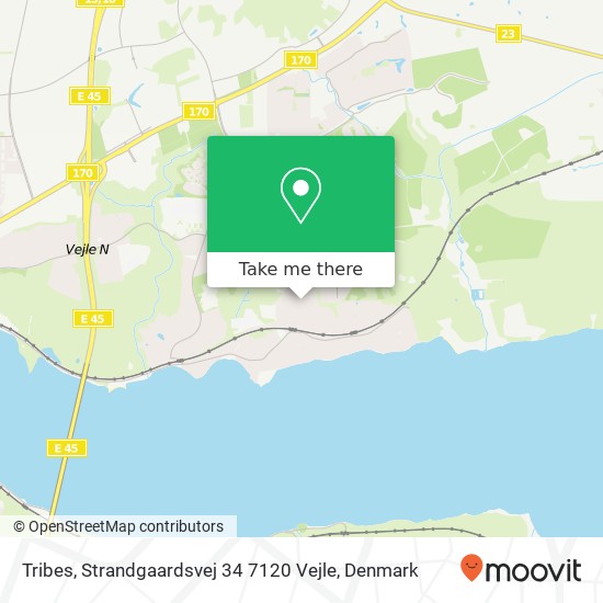 Tribes, Strandgaardsvej 34 7120 Vejle map