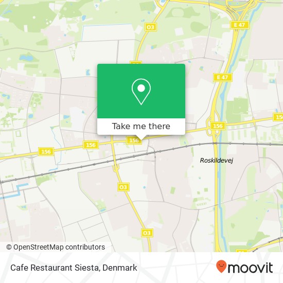 Cafe Restaurant Siesta, Glostrup Torv 2600 Glostrup map