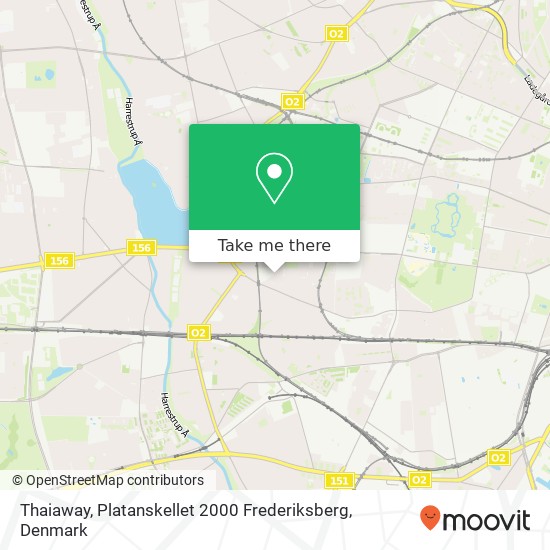 Thaiaway, Platanskellet 2000 Frederiksberg map