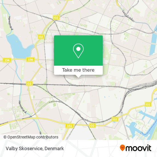 Valby Skoservice map