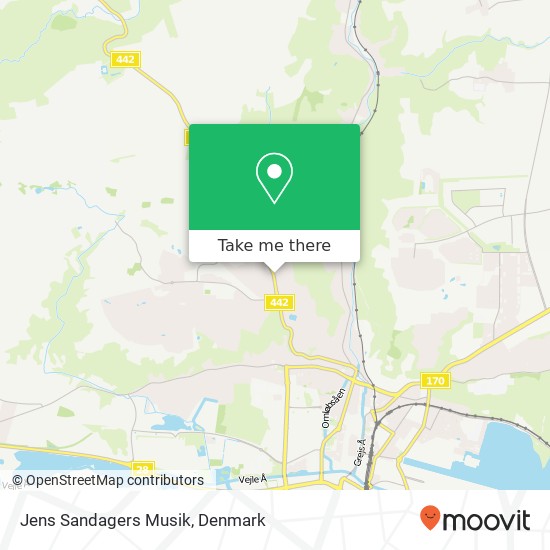 Jens Sandagers Musik map