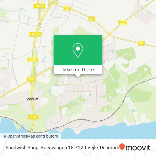 Sandwich Shop, Boesvangen 18 7120 Vejle map