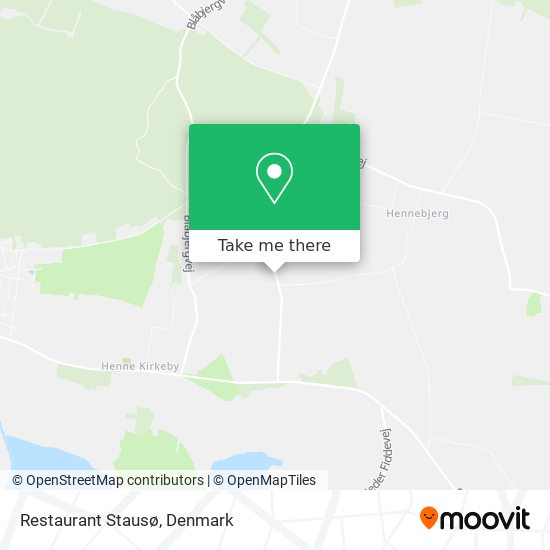 Restaurant Stausø map